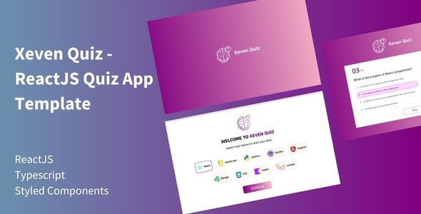 React Quiz App Template Cover Image